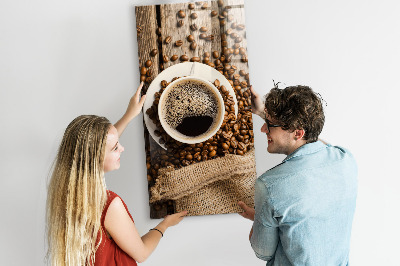 Tableau aimanté décoration Une tasse de café