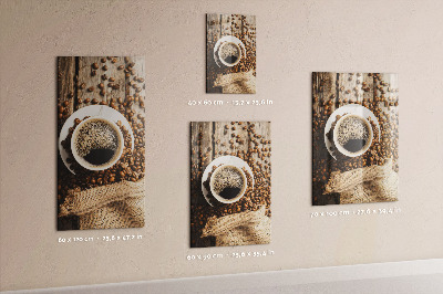 Tableau aimanté décoration Une tasse de café
