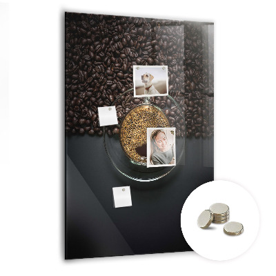 Tableau magnétique vertical Café