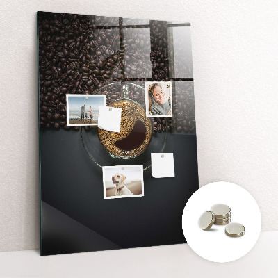 Tableau magnétique vertical Café