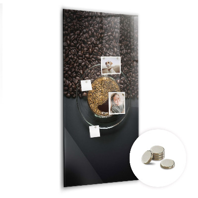 Tableau magnétique vertical Café