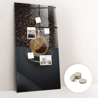 Tableau magnétique vertical Café