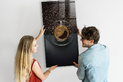 Tableau magnétique vertical Café