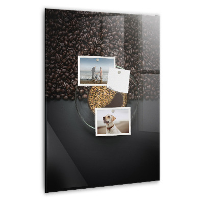 Tableau magnétique vertical Café