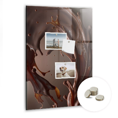Tableau aimanté décoration Lait au chocolat