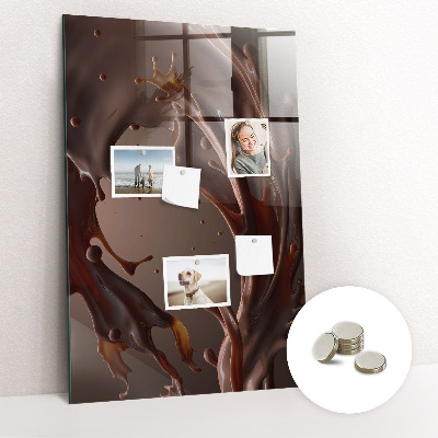 Tableau aimanté décoration Lait au chocolat