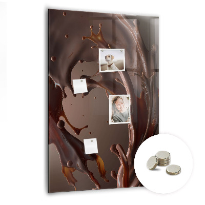 Tableau aimanté décoration Lait au chocolat