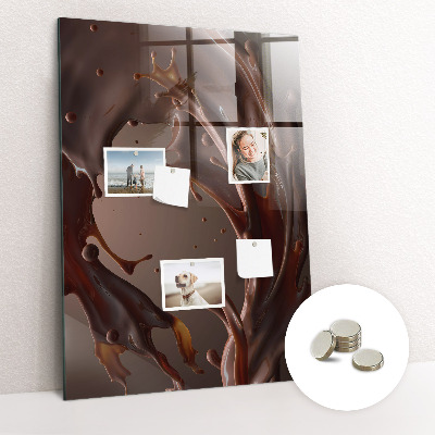 Tableau aimanté décoration Lait au chocolat