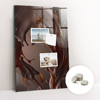 Tableau aimanté décoration Lait au chocolat