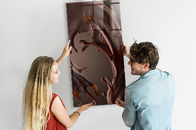 Tableau aimanté décoration Lait au chocolat