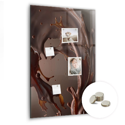 Tableau aimanté décoration Lait au chocolat