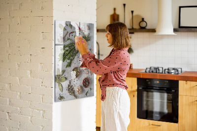 Tableau magnétique vertical herbes