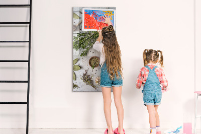 Tableau magnétique vertical herbes