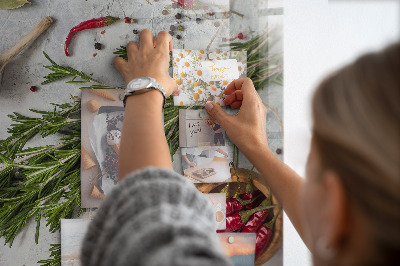 Tableau magnétique vertical herbes