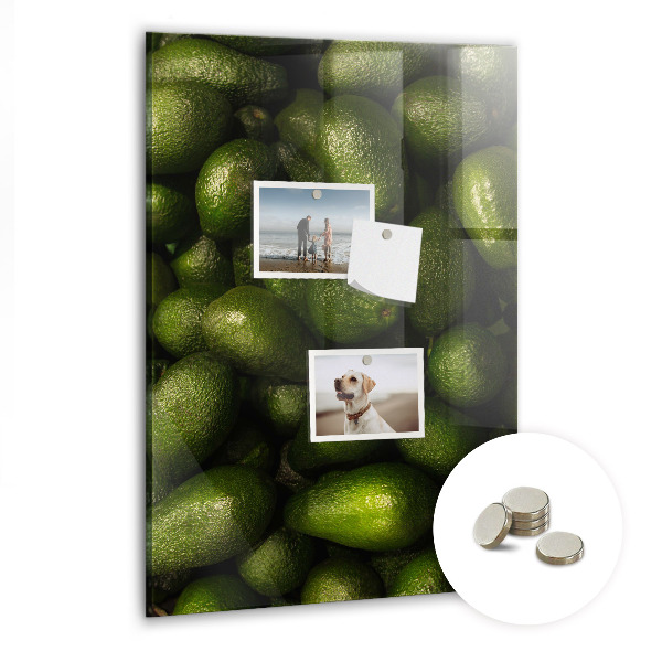 Tableau magnétique vertical avocat frais