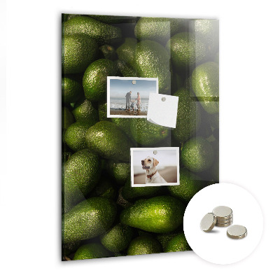 Tableau magnétique vertical avocat frais