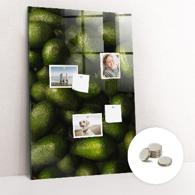 Tableau magnétique vertical avocat frais