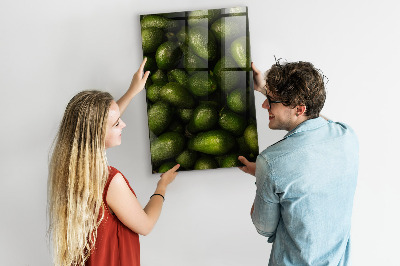 Tableau magnétique vertical avocat frais