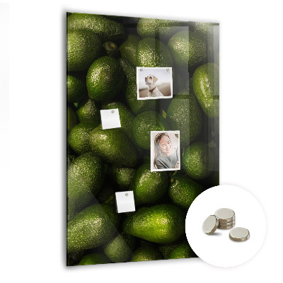 Tableau magnétique vertical avocat frais
