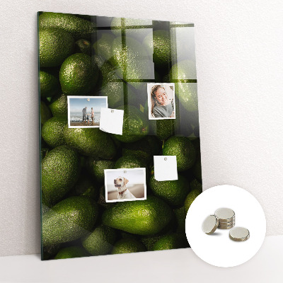 Tableau magnétique vertical avocat frais