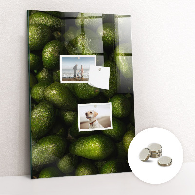 Tableau magnétique vertical avocat frais