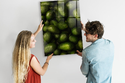 Tableau magnétique vertical avocat frais
