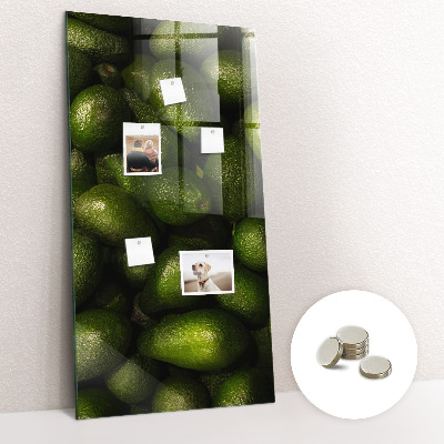 Tableau magnétique vertical avocat frais