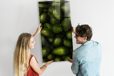 Tableau magnétique vertical avocat frais
