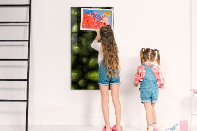 Tableau magnétique vertical avocat frais