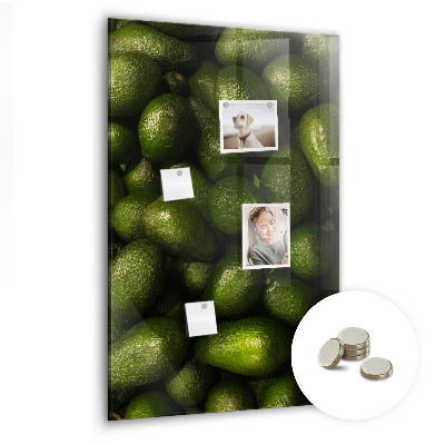 Tableau magnétique vertical avocat frais