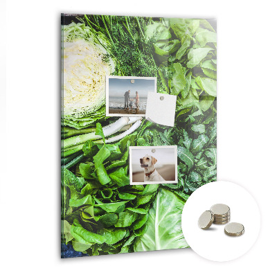 Tableau magnétique pour magnets Laitue juteuse