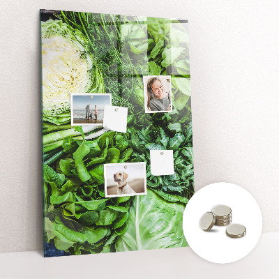 Tableau magnétique pour magnets Laitue juteuse