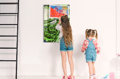 Tableau magnétique pour magnets Laitue juteuse
