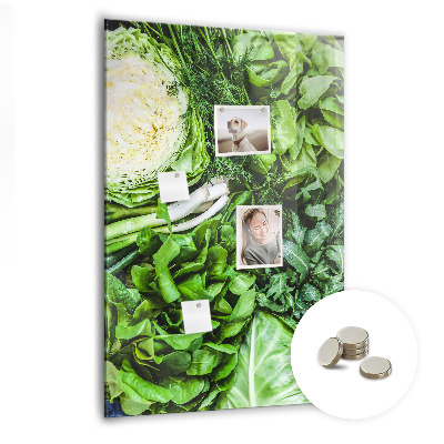 Tableau magnétique pour magnets Laitue juteuse