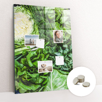 Tableau magnétique pour magnets Laitue juteuse
