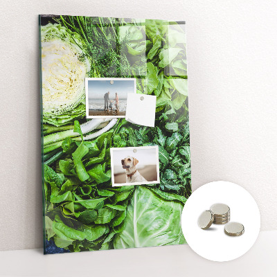 Tableau magnétique pour magnets Laitue juteuse