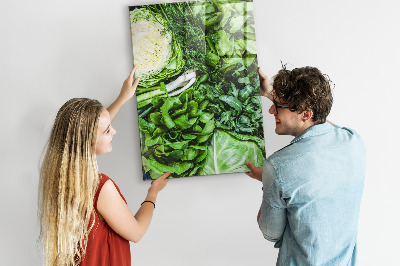 Tableau magnétique pour magnets Laitue juteuse