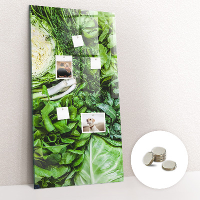 Tableau magnétique pour magnets Laitue juteuse