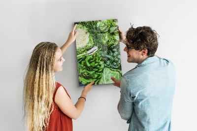 Tableau magnétique pour magnets Laitue juteuse