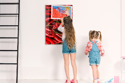 Tableau magnétique pour magnets Piments