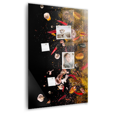 Tableau aimanté décoration Une explosion de saveurs
