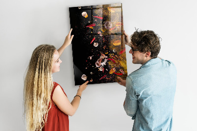 Tableau aimanté décoration Une explosion de saveurs