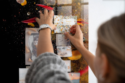 Tableau aimanté décoration Une explosion de saveurs