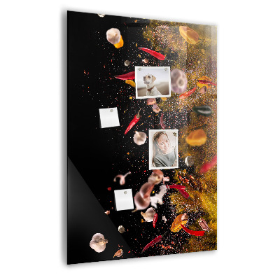 Tableau aimanté décoration Une explosion de saveurs