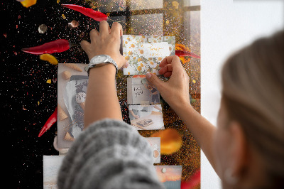 Tableau aimanté décoration Une explosion de saveurs