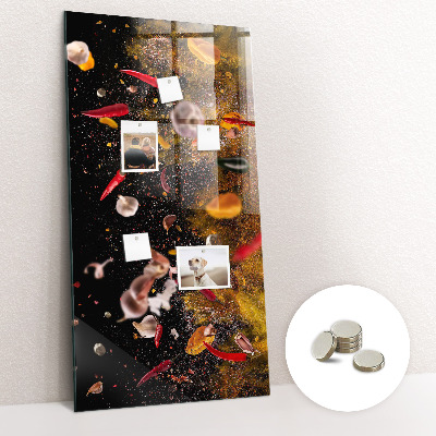Tableau aimanté décoration Une explosion de saveurs