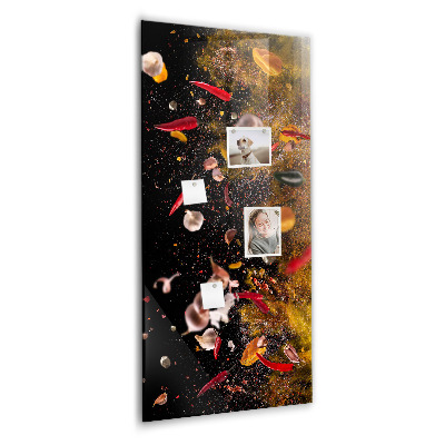 Tableau aimanté décoration Une explosion de saveurs