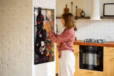 Tableau aimanté décoration Une explosion de saveurs