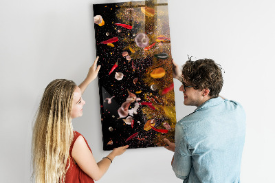Tableau aimanté décoration Une explosion de saveurs