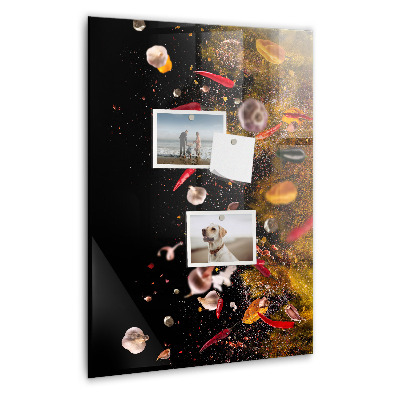 Tableau aimanté décoration Une explosion de saveurs